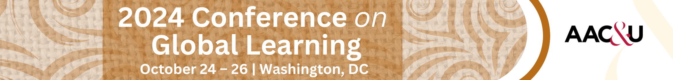 2024 AAC&U Conference on Global Learning Main banner